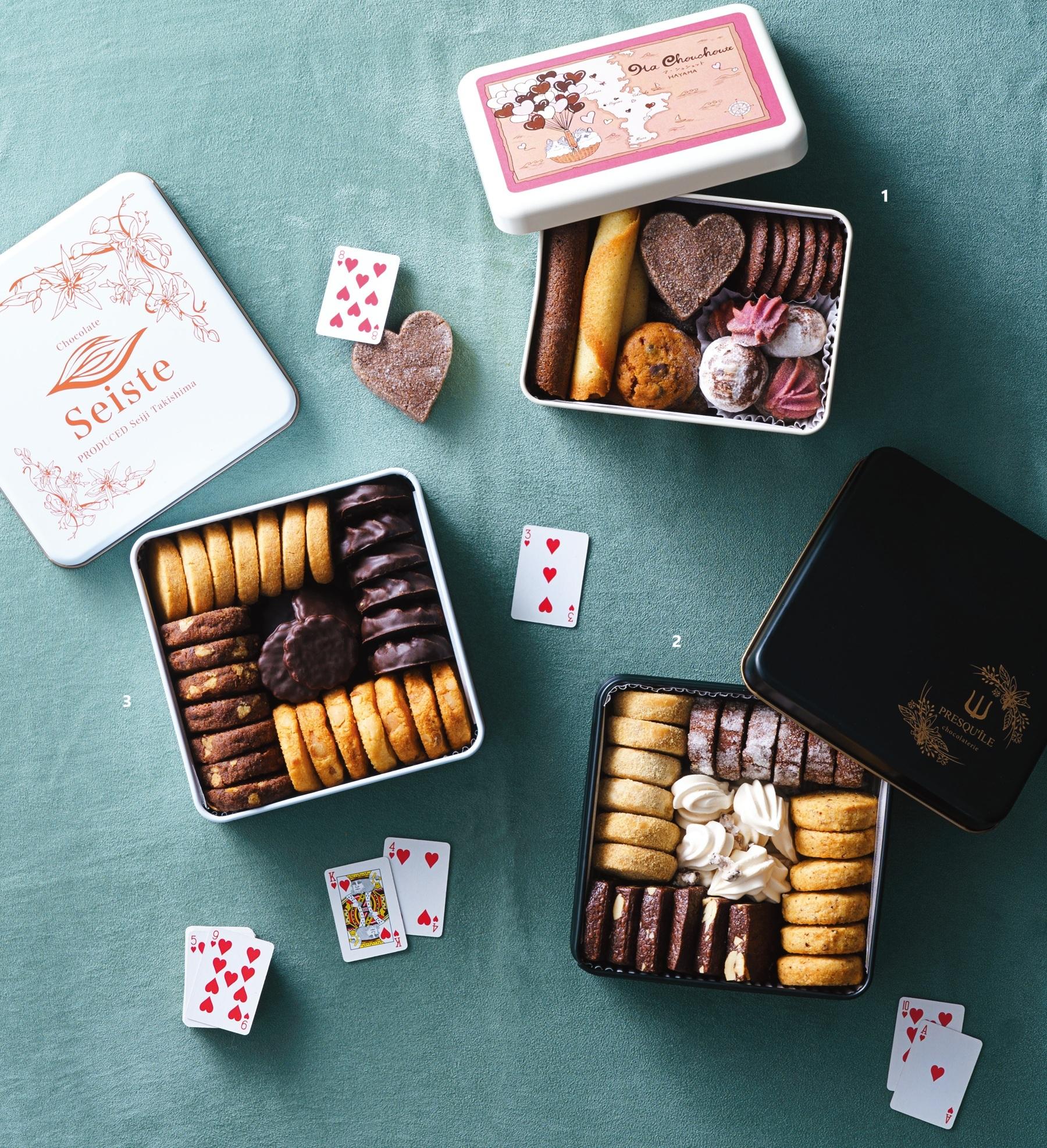 チョコレートの使い方に個性があふれる！ トップパティシエが手がける“クッキー缶”3選