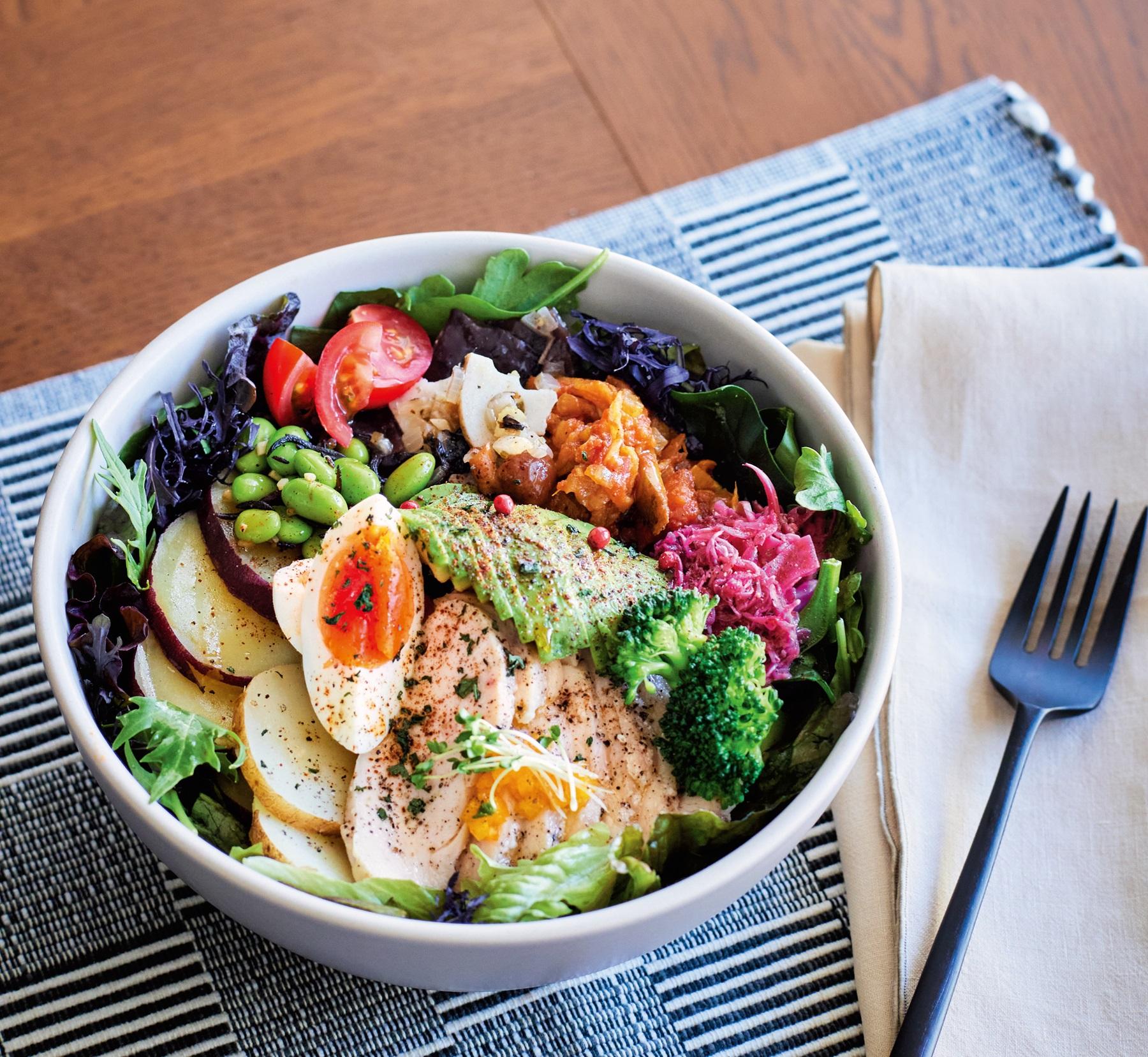 一皿で7大栄養素が摂れる完全食！ 見た目も美しい「はじまりのサラダ」レシピ