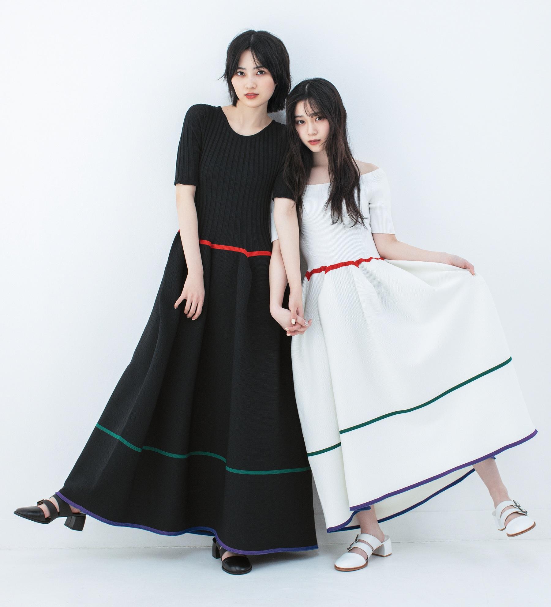 櫻坂46・山下瞳月、的野美青「可愛くてちゃんとサステナブル！」“エシカルファッション”を着こなす