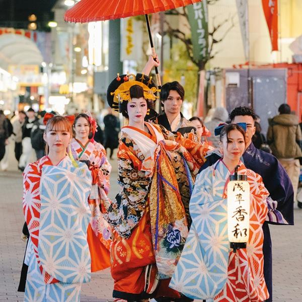 NHK大河ドラマ『べらぼう～蔦重栄華乃夢噺～』の舞台。浅草・吉原の夜を楽しむ！