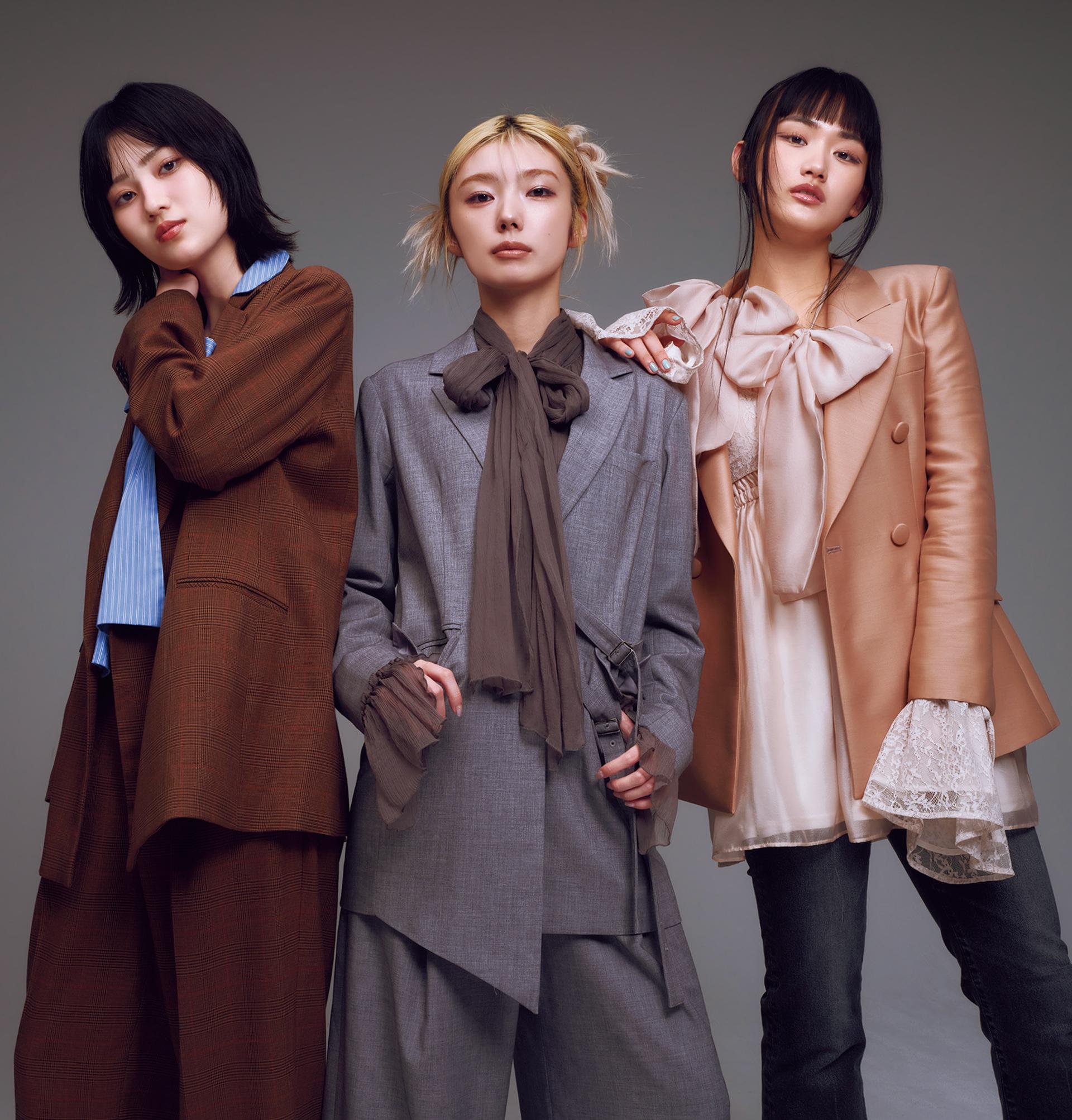 櫻坂46・山﨑天×藤吉夏鈴×的野美青、抜群のスタイルのファッション選抜